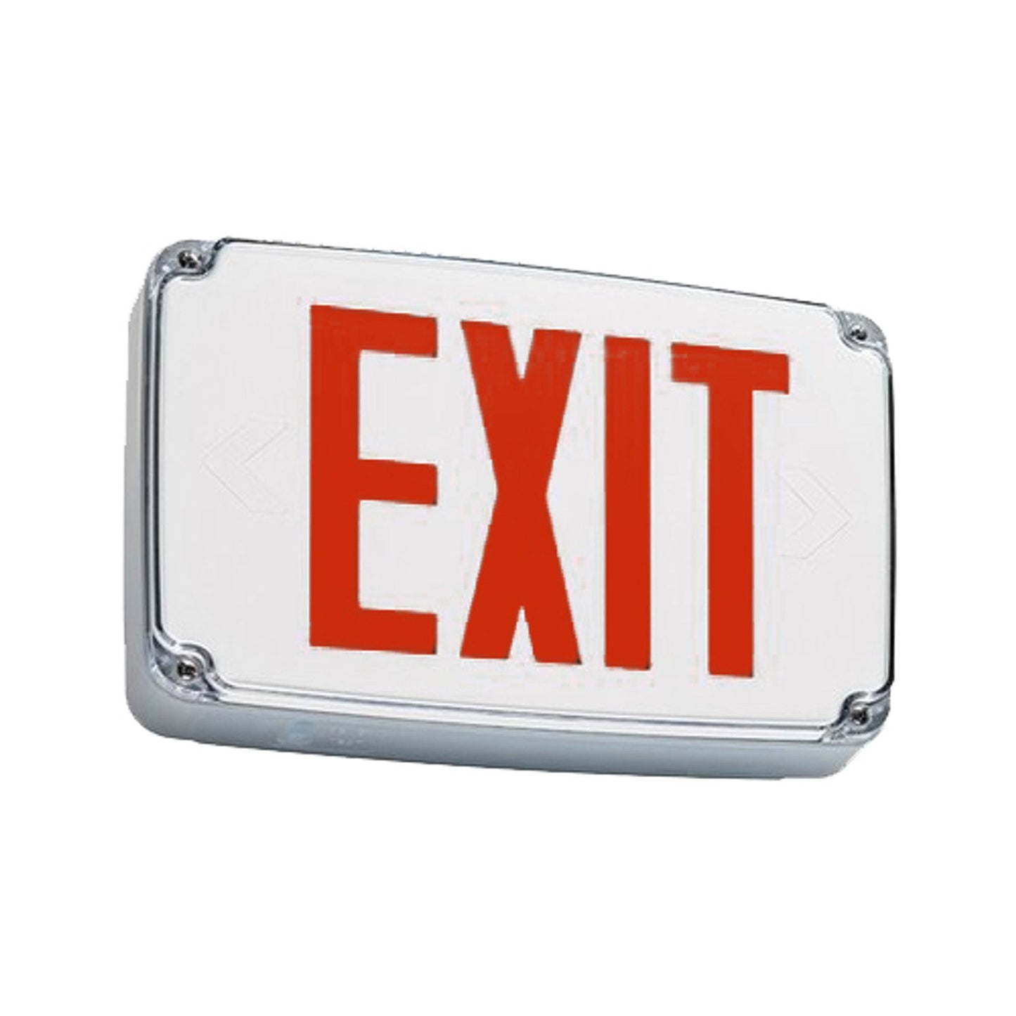 3.2W Compact Wet Location Exit Sign with Red Letters