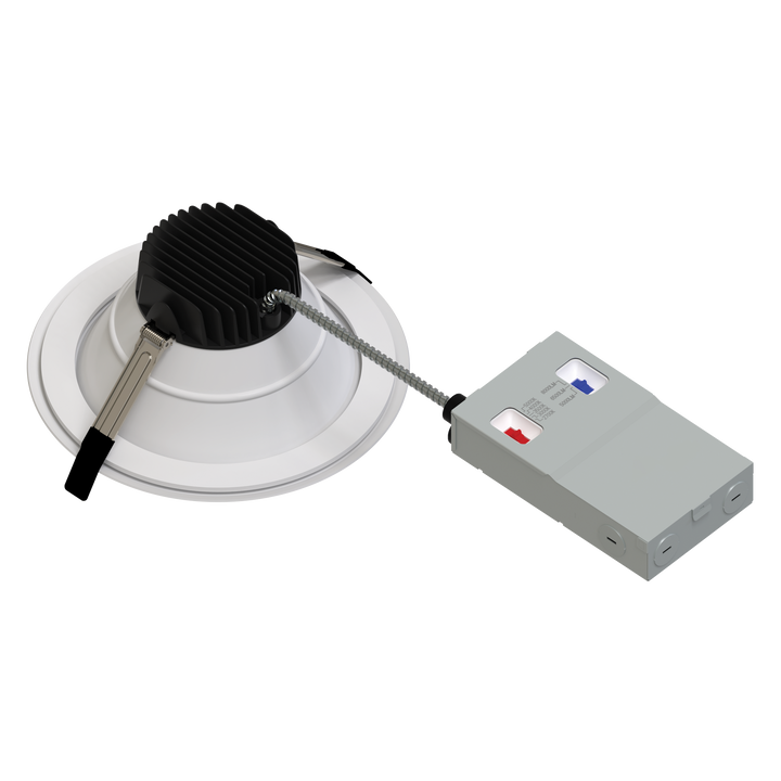 8" Commercial Downlight 5 CCT & 3 Watt Selectable - Universal Voltage/Dual Dimming High Output