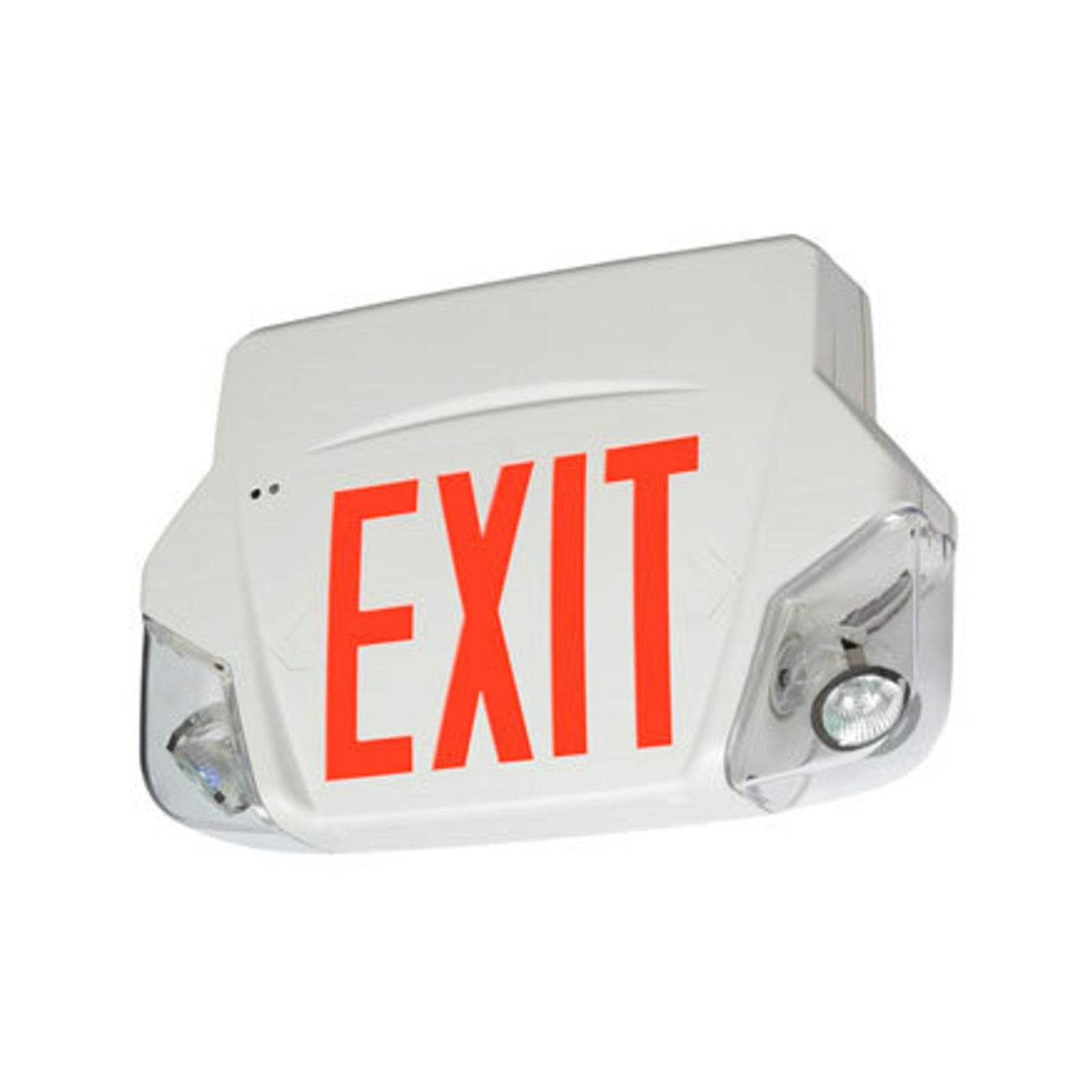 50W Spec Grade Exit Sign Emergency Light Combo with Red Letters