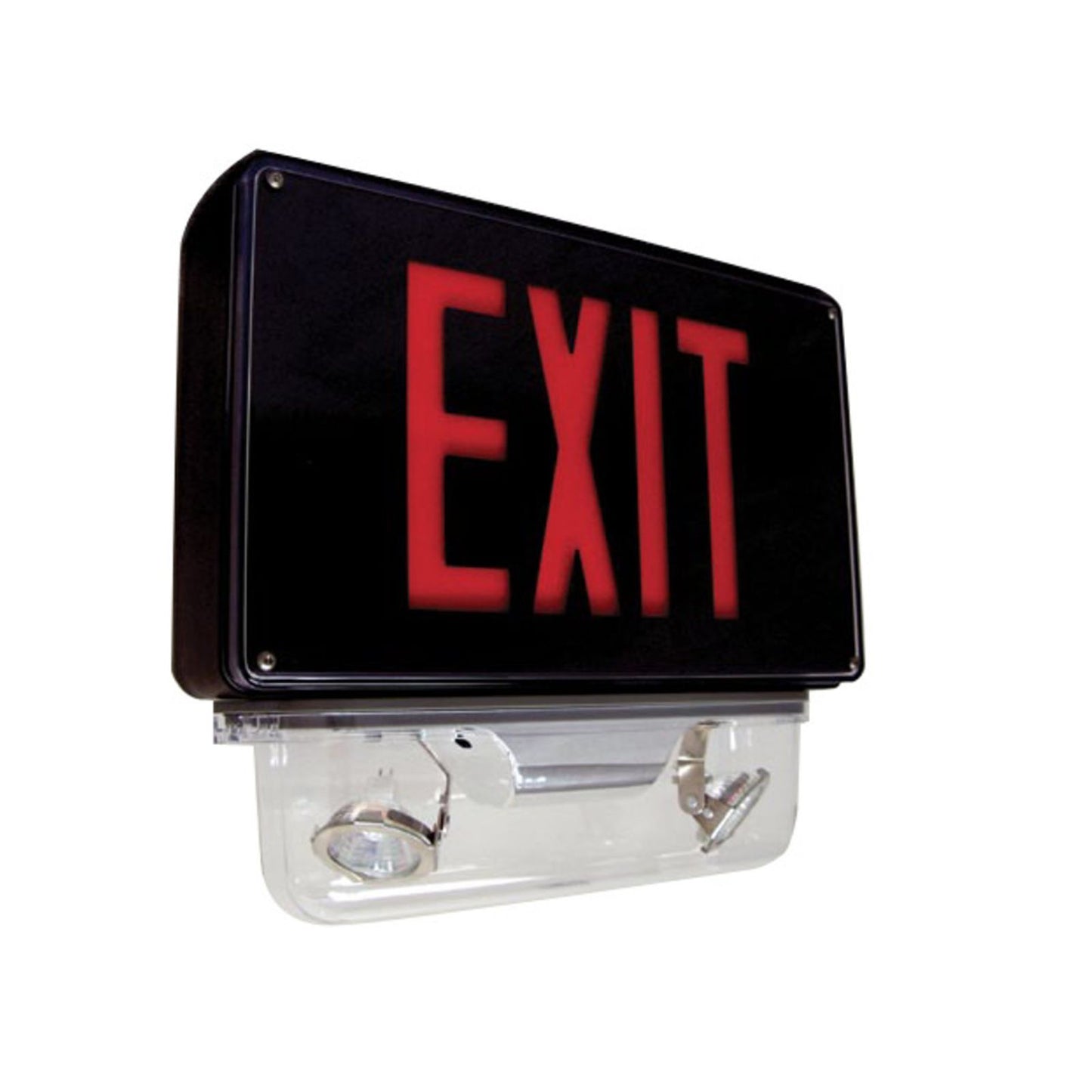 48W Vandal Resistant Outdoor Exit Light Combo with MR16 Lamps