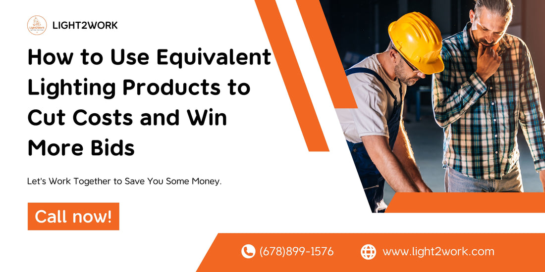 Smart Contractors Save More: How to Use Equivalent Lighting Products to Cut Costs and Win More Bids