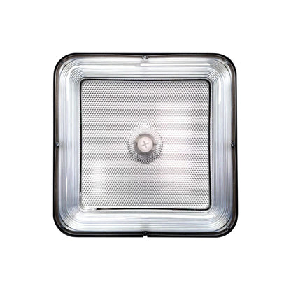 Luz LED cuadrada de 100 W para marquesina de garaje, de varios vatios y con CCT múltiple, preparada para sensor