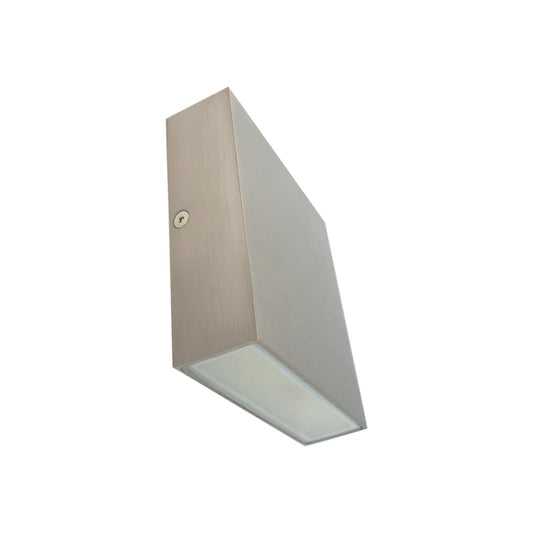 15W Multi CCT Outdoor Up/Down Wall Sconce Brushed Nickel