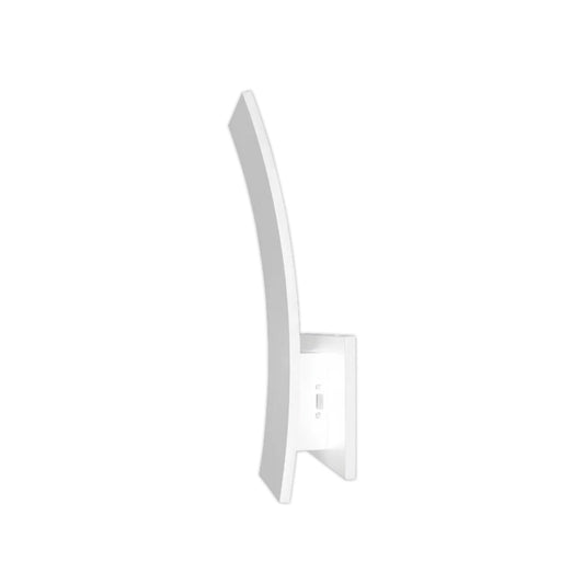 15W Multi CCT Outdoor Curved Wall Sconce White