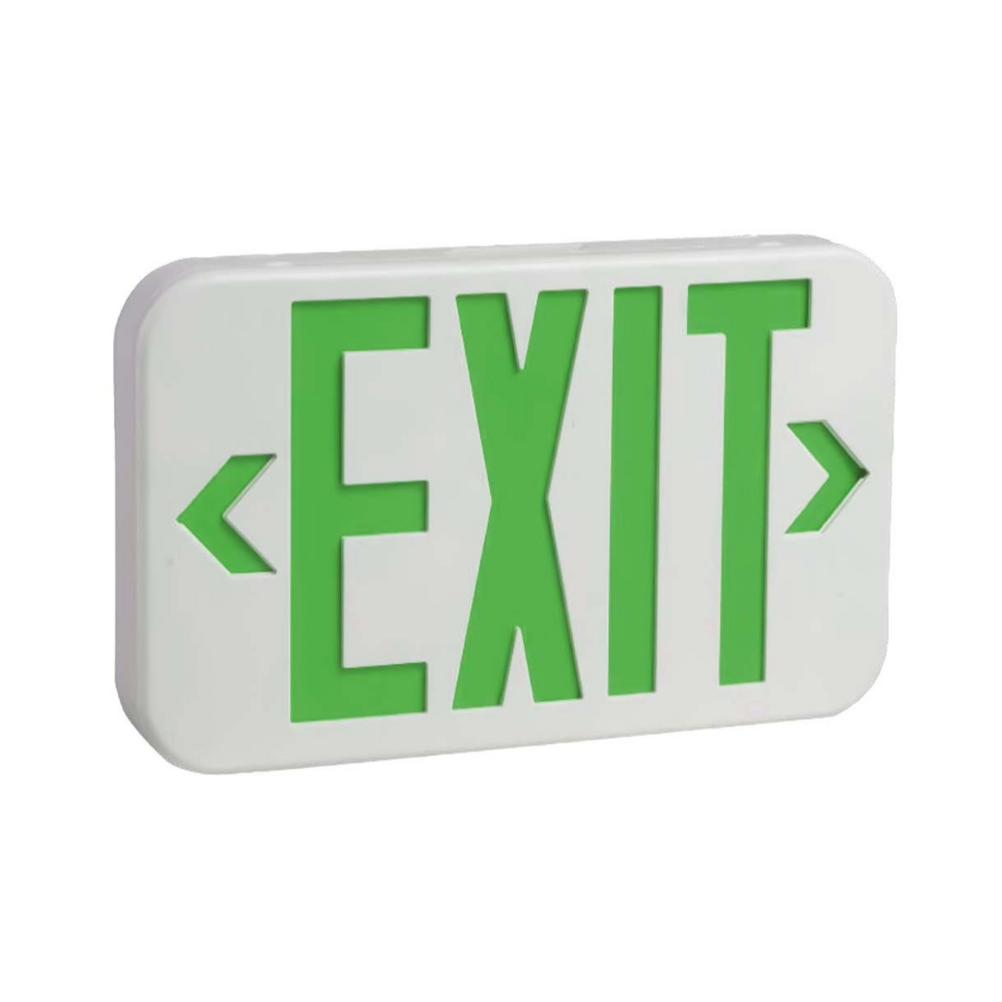 EMERGENCY EXIT Light with GreenLetters-Light2Work