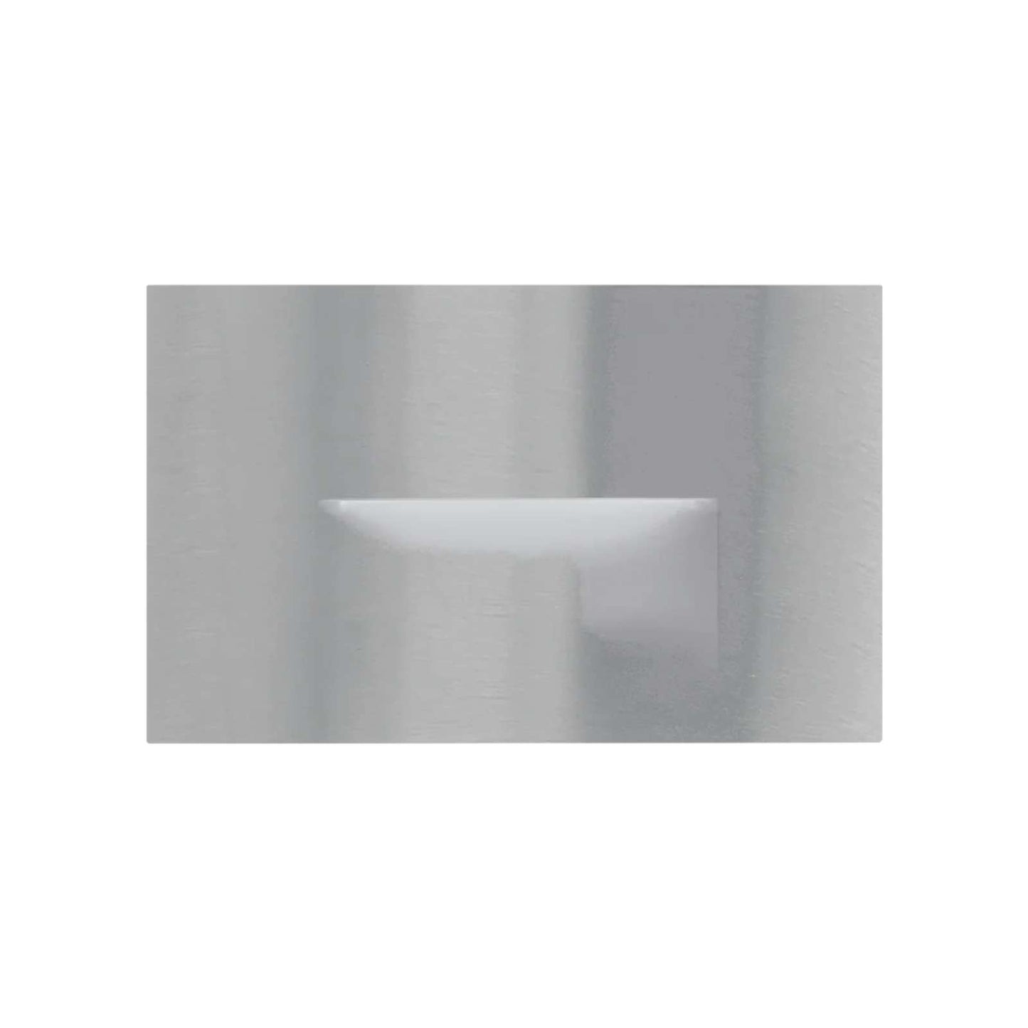 Horizontal Step Light Cover Plate Brushed Nickel Finish
