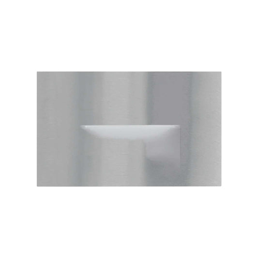 Horizontal Step Light Cover Plate Brushed Nickel Finish