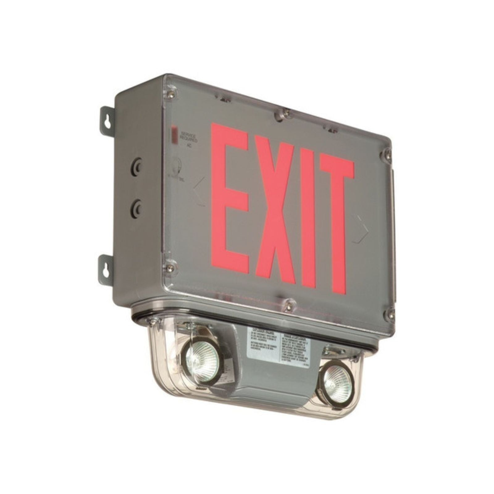 Local Exit Sign 25W Hazardous Location Exit Sign Combo – Light2Work