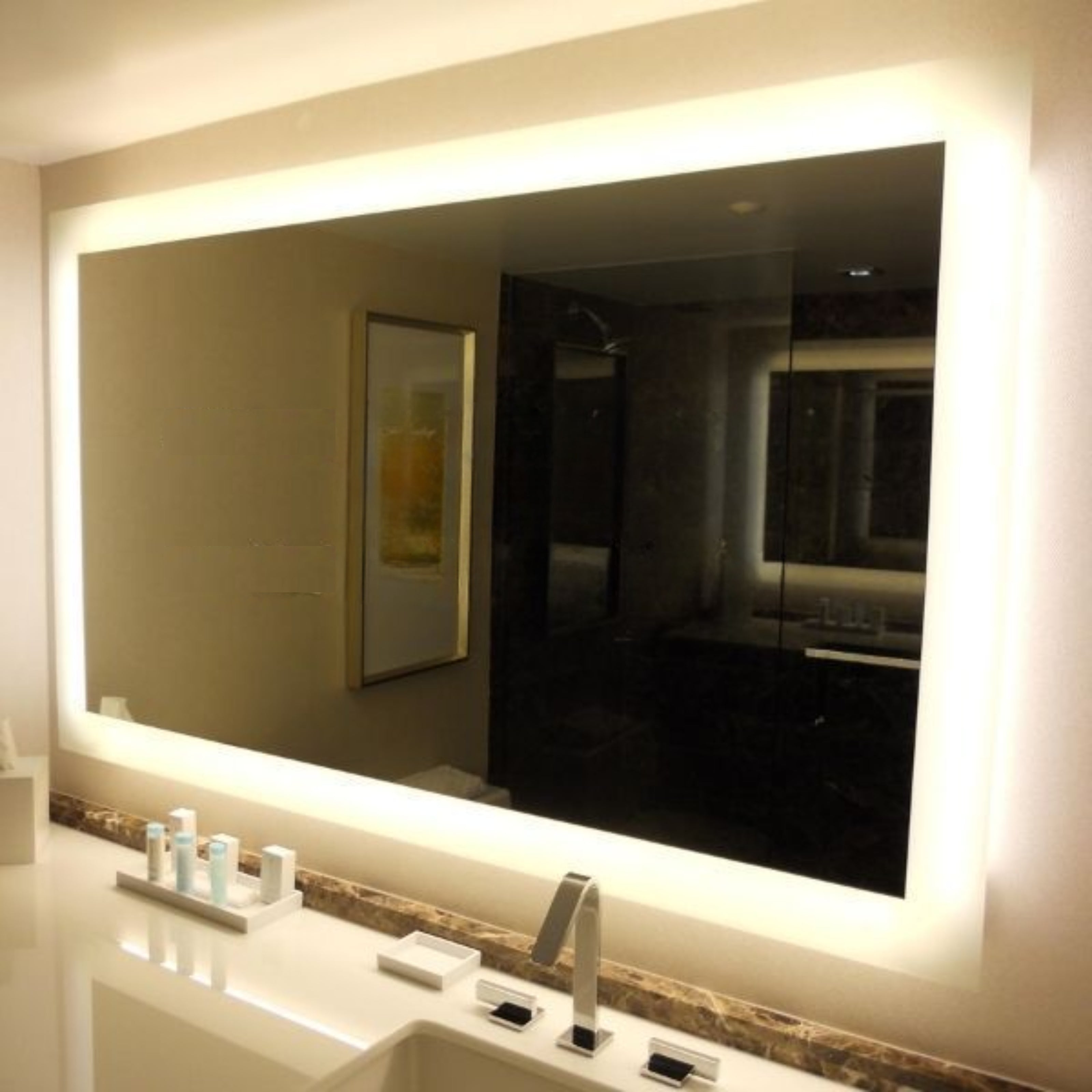 Backlight In Mirror LED Backlit Mirror – Light2Work