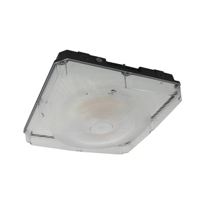 Luz LED cuadrada de 13 pulgadas y 100 W, multivatio y multi CCT para marquesina