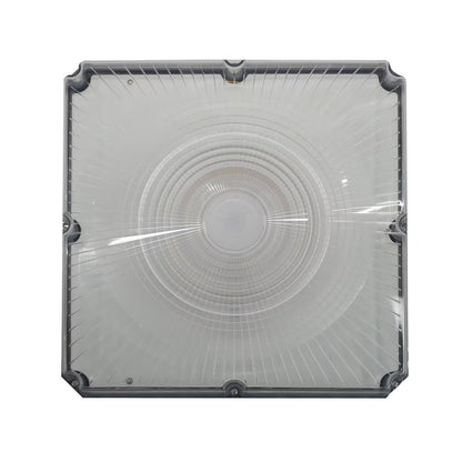 Luz LED cuadrada de 13 pulgadas y 100 W, multivatio y multi CCT para marquesina