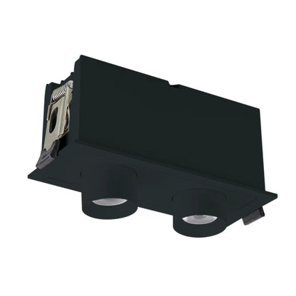 2 Head 5 CCT Retractable  Multi Light Black Finish