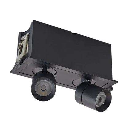 2 Head 5 CCT Retractable  Multi Light Black Finish
