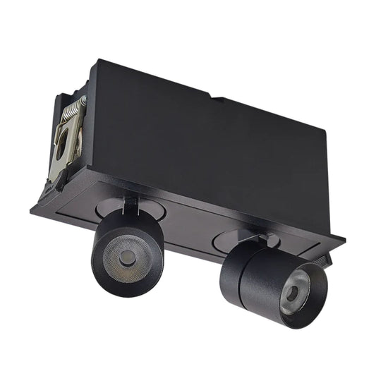 2 Head 5 CCT Retractable  Multi Light Black Finish