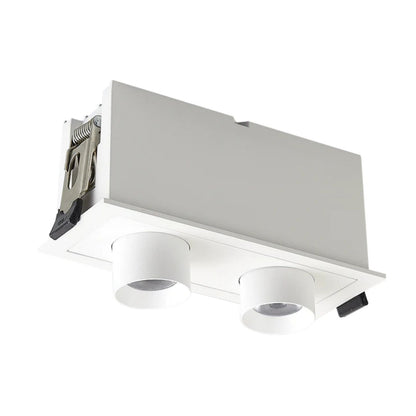 2 Head 5 CCT Retractable  Multi Light White Finish