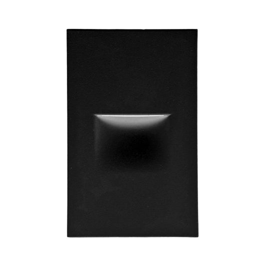 Vertical Step Light Cover Plate Black Finish